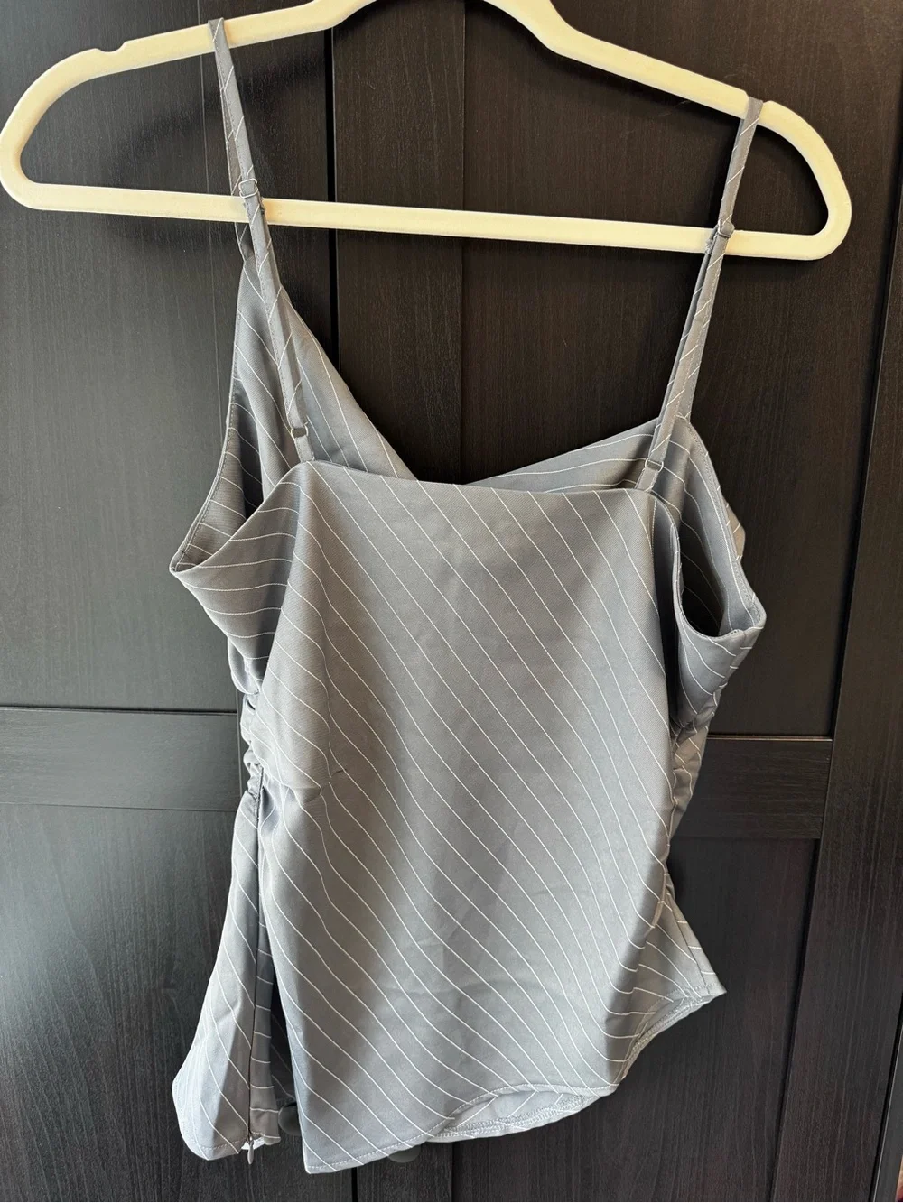 NWOT Cowl neck striped tank
